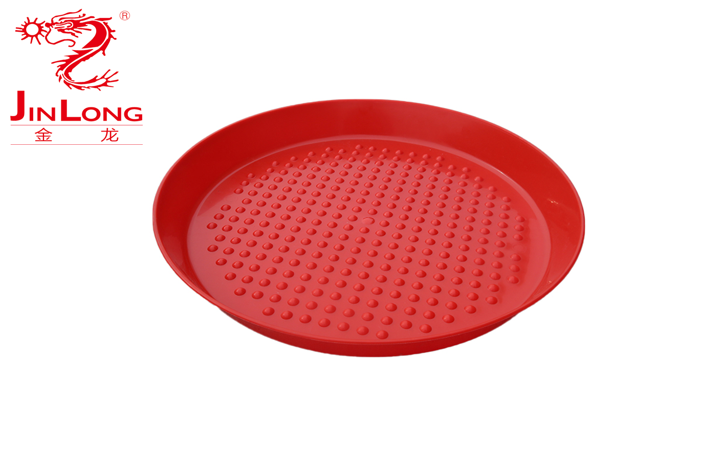 Premium Chick Feed Tray - Red Plastic